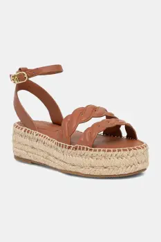 Tommy Hilfiger sandale de piele LEATHER ROPE REAL ESPAD SANDAL imagine