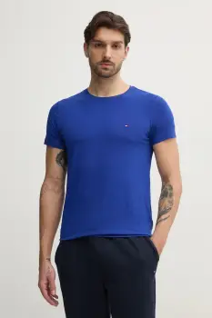 Tommy Hilfiger tricou basic barbatesc din bumbac cu elastan imagine