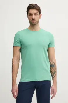 Tommy Hilfiger tricou basic barbatesc din bumbac cu elastan imagine