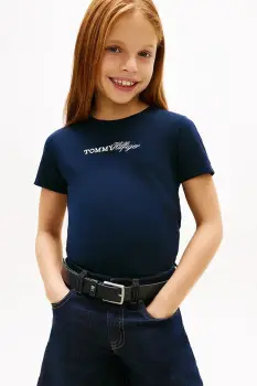 Tommy Hilfiger tricou basic pentru copii imagine