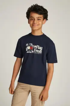Tommy Hilfiger tricou de bumbac pentru copii imagine