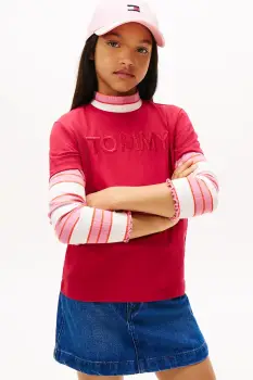 Tommy Hilfiger tricou de bumbac pentru copii imagine