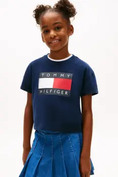 Tommy Hilfiger tricou de bumbac pentru copii imagine