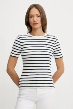 Tommy Hilfiger tricou de dama de bumbac imagine