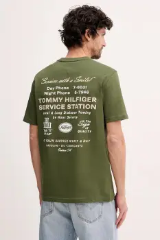 Tommy Hilfiger tricou din bumbac imagine
