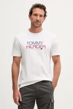 Tommy Hilfiger tricou pentru barbati, din bumbac imagine