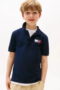 Tommy Hilfiger tricouri polo din bumbac pentru copii imagine