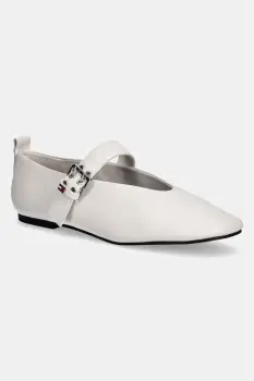 Tommy Jeans balerini din piele TJW BALLERINA BUCKLE imagine