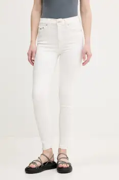 Tommy Jeans blugi culoarea bej, DW0DW20029 imagine