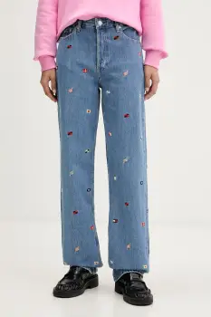 Tommy Jeans blugi drepti pentru femei imagine