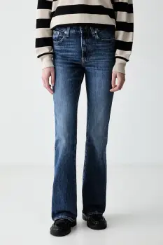 Tommy Jeans blugi flared pentru femei imagine