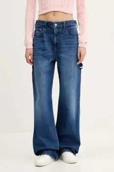 Tommy Jeans blugi high waist, DW0DW20061 imagine