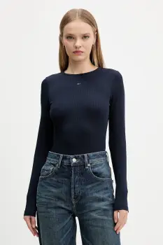 Tommy Jeans blugi high waist, DW0DW22134 imagine