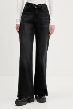 Tommy Jeans blugi high waist, DW0DW22468 imagine