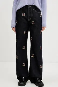 Tommy Jeans blugi high waist, DW0DW22728 imagine