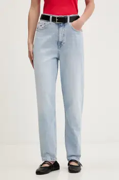 Tommy Jeans blugi mom fit pentru femei imagine