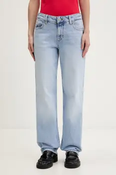 Tommy Jeans blugi straight pentru femei imagine