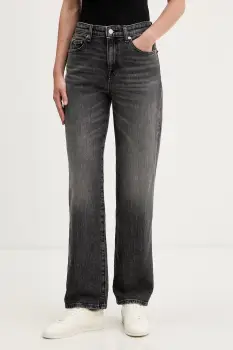 Tommy Jeans blugi straight pentru femei imagine