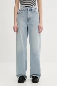 Tommy Jeans blugi wide leg pentru femei imagine