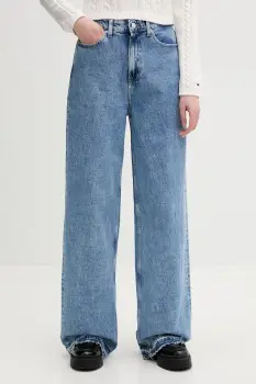 Tommy Jeans blugi wide leg pentru femei imagine