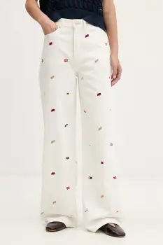 Tommy Jeans blugi wide leg pentru femei imagine