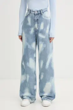 Tommy Jeans blugi wide leg pentru femei imagine