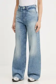 Tommy Jeans blugi wide leg pentru femei imagine