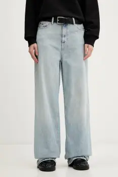 Tommy Jeans blugi wide leg pentru femei imagine
