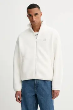 Tommy Jeans bluza culoarea bej, cu imprimeu, DM0DM22078 imagine