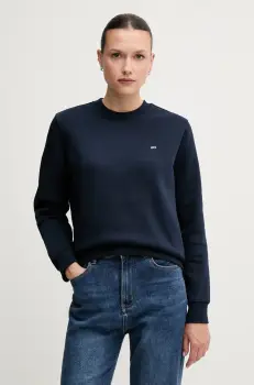 Tommy Jeans bluza culoarea bleumarin, uni, DW0DW19959 imagine