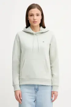 Tommy Jeans bluza culoarea bordo, cu gluga, uni, DW0DW19958 imagine