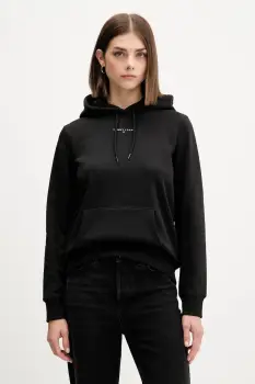 Tommy Jeans bluza culoarea negru, cu gluga, cu imprimeu, DW0DW21963 imagine