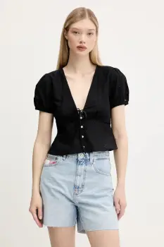 Tommy Jeans bluza culoarea negru, regular, DW0DW21241 imagine