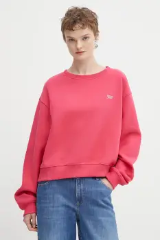 Tommy Jeans bluza culoarea rosu, uni, DW0DW21961 imagine