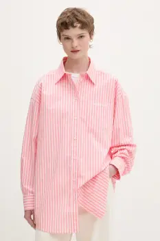 Tommy Jeans bluza tip camasa pentru femei, din bumbac imagine