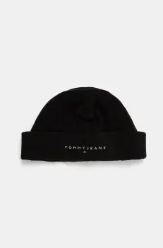 Tommy Jeans caciula culoarea negru, AM0AM12638 imagine