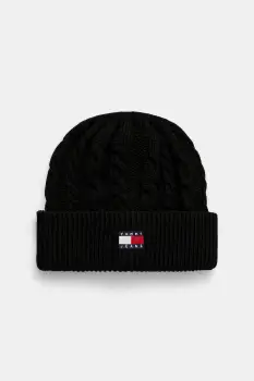 Tommy Jeans caciula culoarea negru, AM0AM13670 imagine