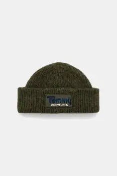 Tommy Jeans caciula din amestec de lana culoarea verde, AM0AM13675 imagine