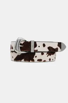 Tommy Jeans curea din piele intoarsa imagine