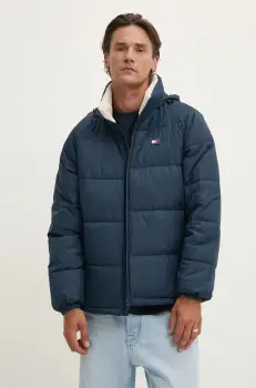 Tommy Jeans geaca barbati, culoarea albastru marin, de iarna, DM0DM20003 imagine