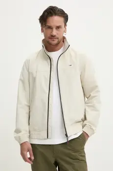 Tommy Jeans geaca barbati, culoarea bej, de tranzitie imagine