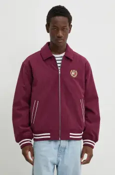 Tommy Jeans geaca barbati, culoarea bordo, de tranzitie, DM0DM19626 imagine