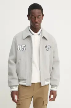 Tommy Jeans geaca barbati, culoarea gri, de tranzitie, DM0DM21119 imagine