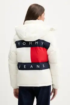 Tommy Jeans geaca culoarea alb, de iarna, DW0DW22041 imagine