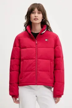 Tommy Jeans geaca culoarea bordo, de iarna, DW0DW21621 imagine