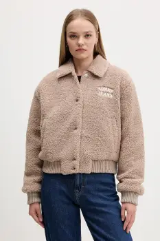 Tommy Jeans geaca culoarea maro, de iarna, DW0DW21666 imagine