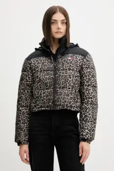 Tommy Jeans geaca culoarea maro, de iarna, DW0DW21967 imagine