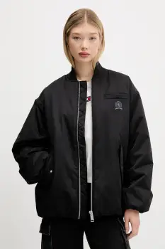 Tommy Jeans geaca culoarea negru, de iarna, oversize, DW0DW21629 imagine