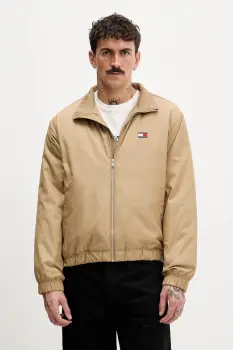 Tommy Jeans geaca culoarea negru, de tranzitie, DM0DM21936 imagine