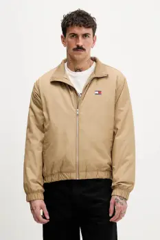 Tommy Jeans geaca culoarea negru, de tranzitie, DM0DM21936 imagine